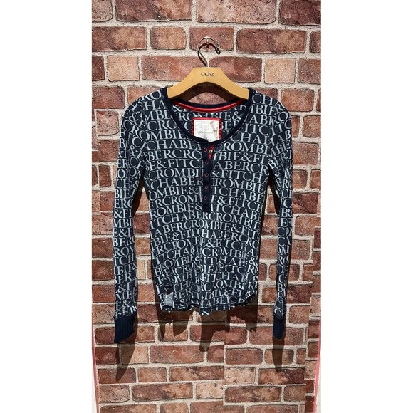 Abercrombie & Fitch Other - Abercrombie&Fitch Kids Pajama Shirt Size S Blue Long Slv Button Up Sleepwear Top